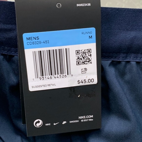 Nike Flex Stride 9 Running Shorts Navy 